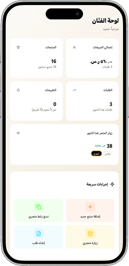 لوحة الفنان