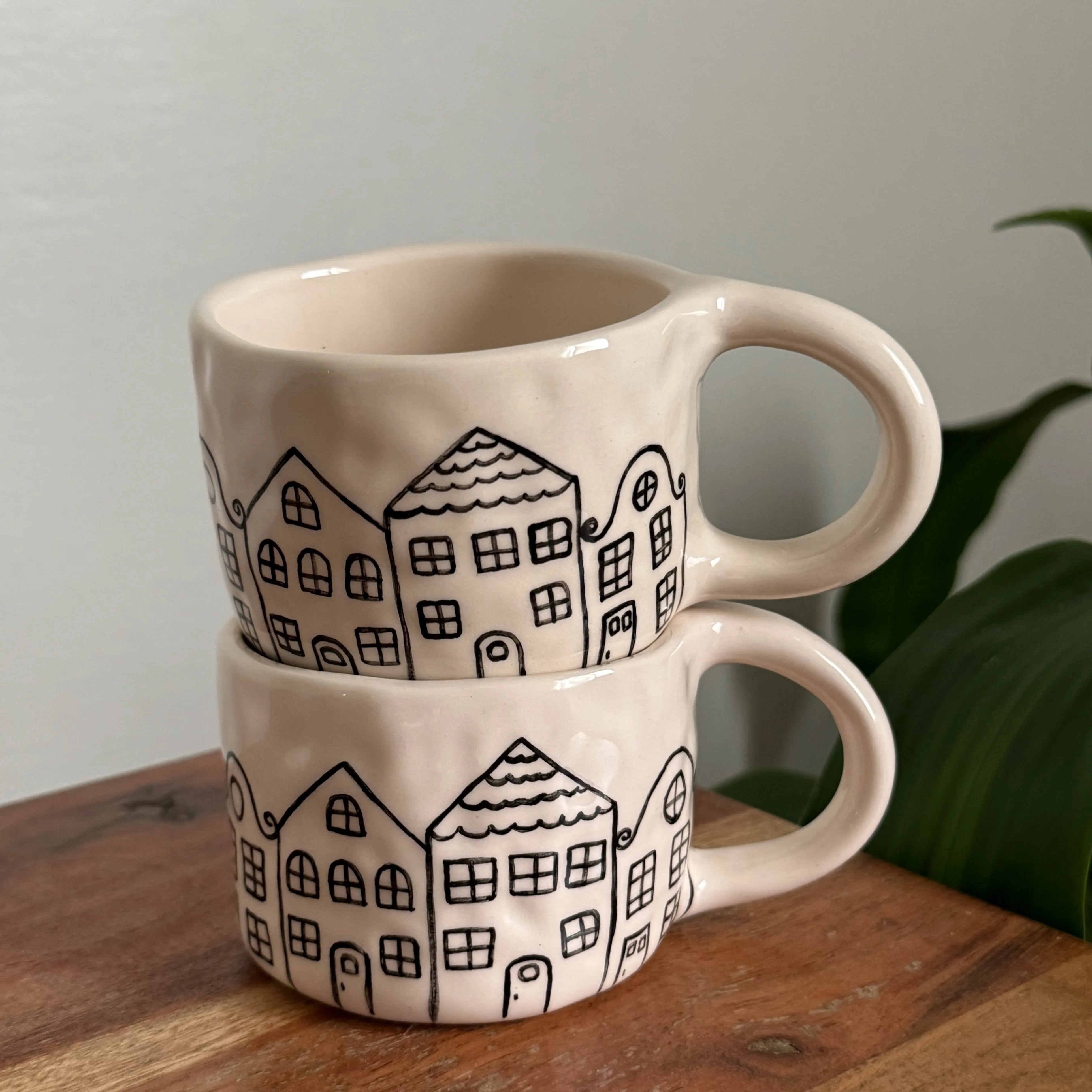 كوب houses من متجر كوب الفخار