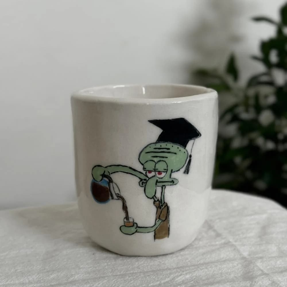 كوب تخرج شفيق ( قهوة ) من متجر كوب الفخار