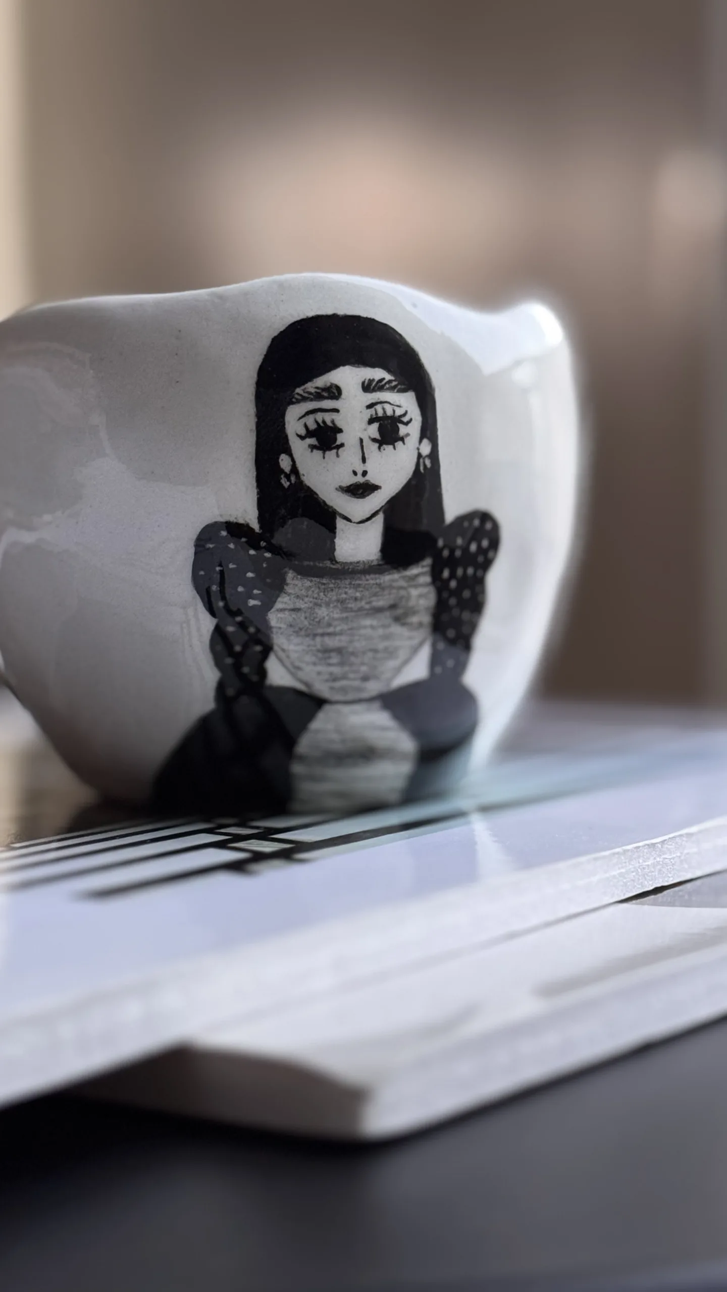 كوب مصنوع يدويا من متجر بوتري فلاور