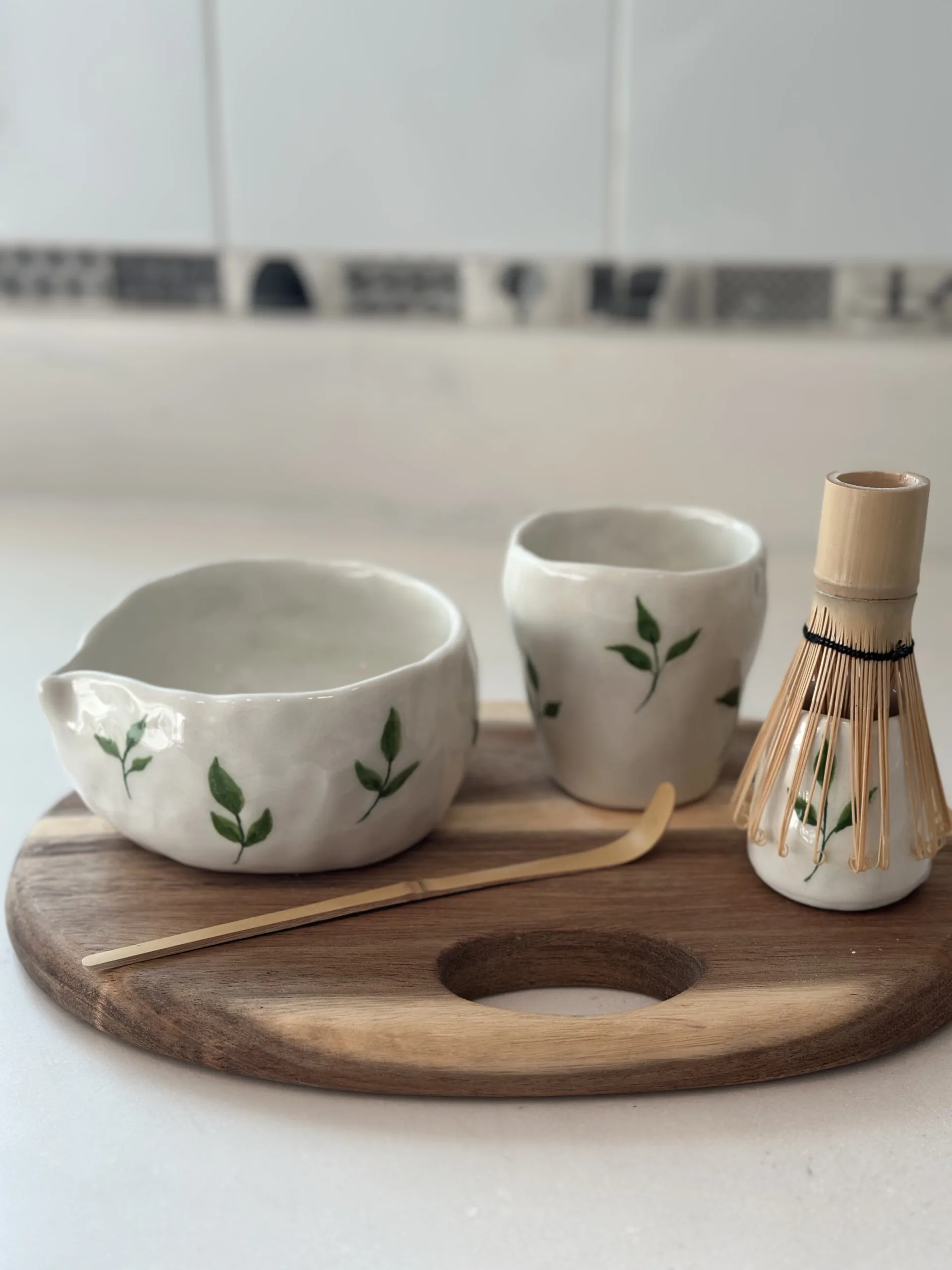 طقم ماتشا 🍃 من متجر ستوديو نور الفني