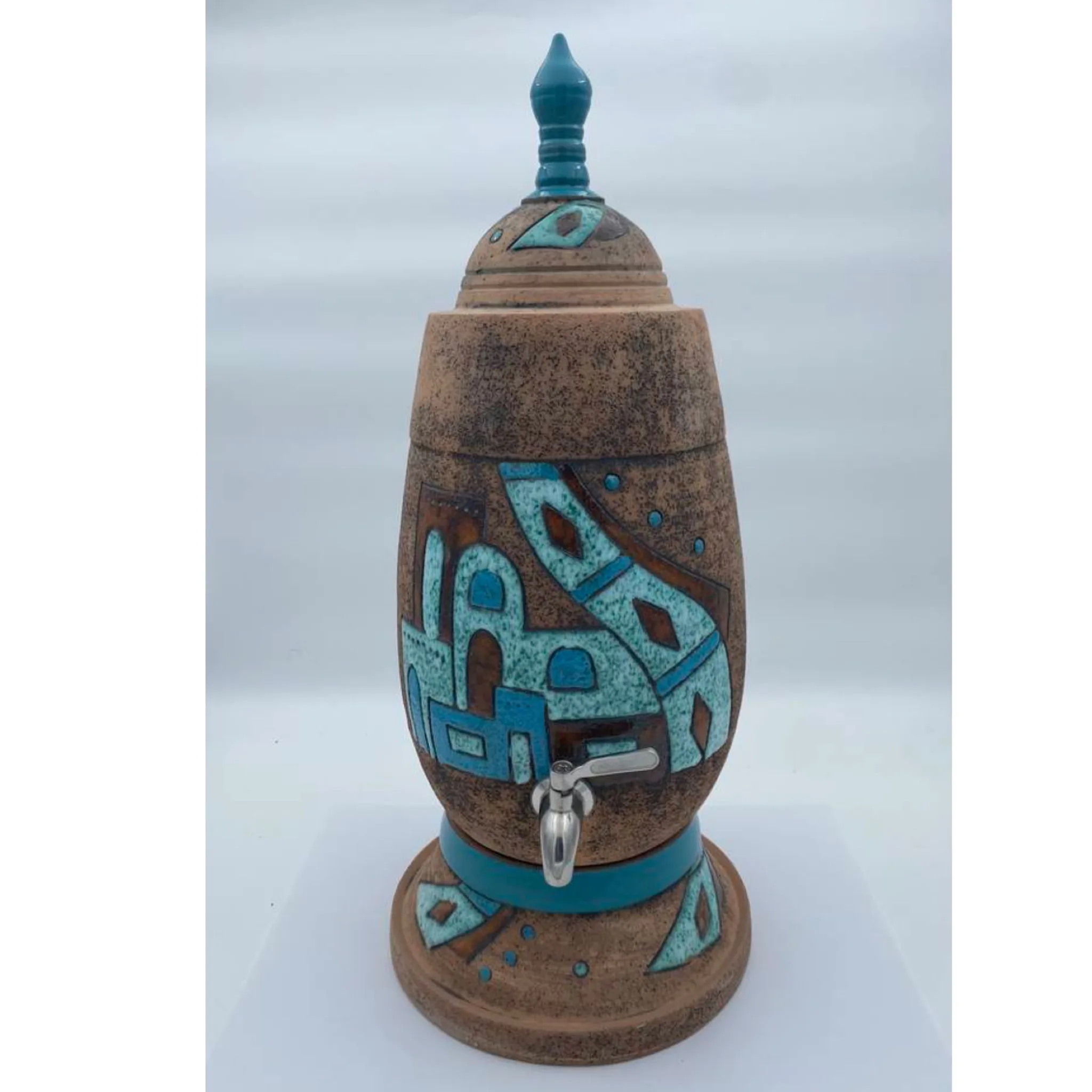 الزير المعتق البيضاوي المصغر (البيوت) تركواز 3 لتر واكثر من متجر الزير المثالي