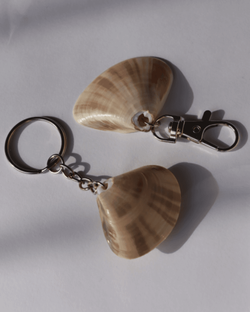 سلسلة مفاتيح من الصدف الطبيعي من متجر 𐩣𐩴𐩥𐩠𐩧 𐩺𐩪𐩧 مُجَوْهَر يُسْر