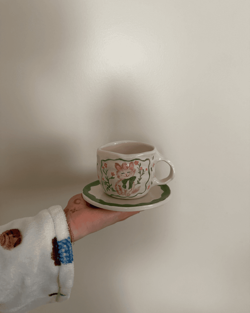كوب القطة اللطيفه من متجر ساره بوتري