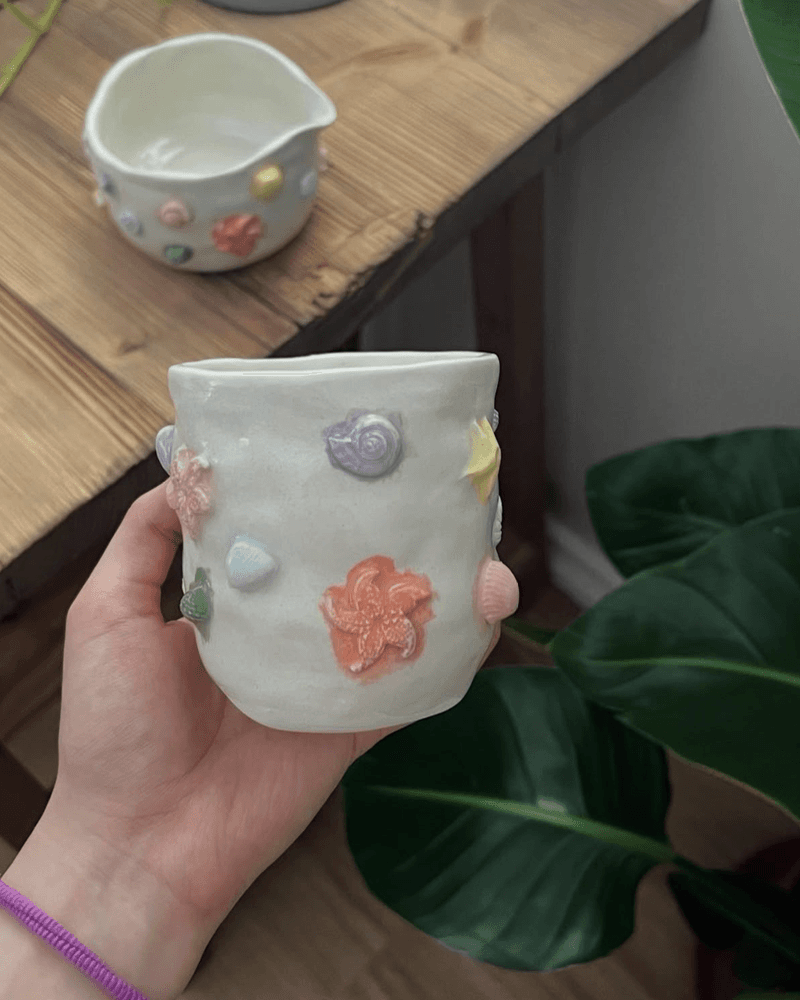 كوب الأصداف🐚 من متجر ساره بوتري