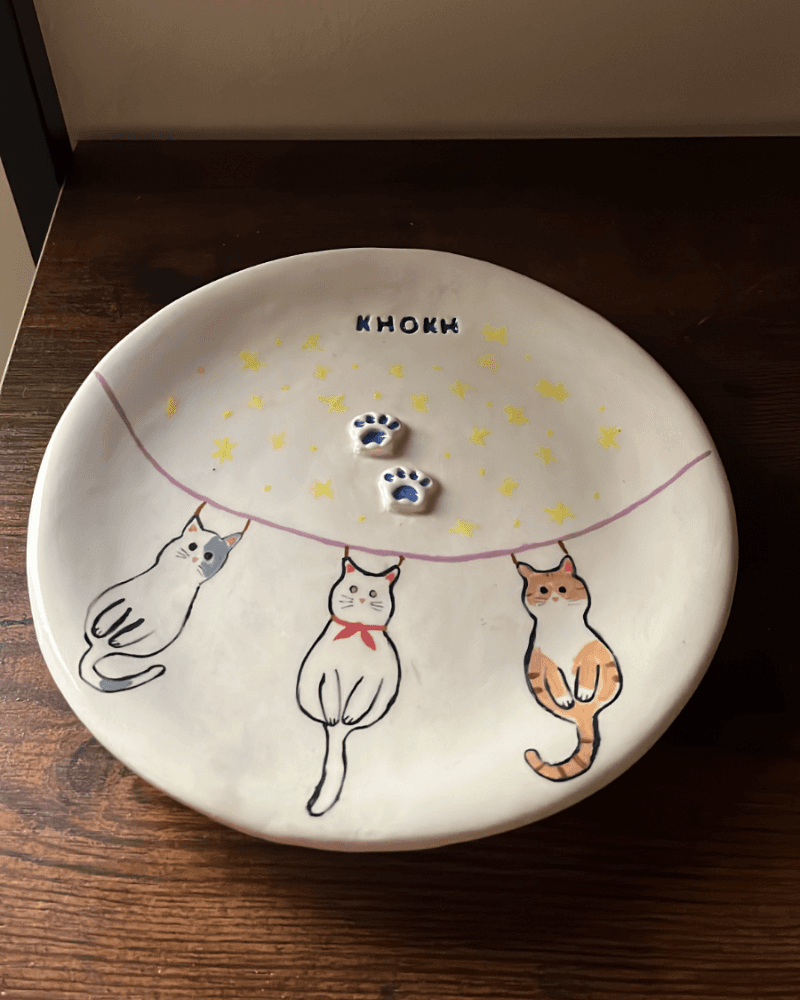 صحن خوخه 🤍 من متجر كلاي-ڤا