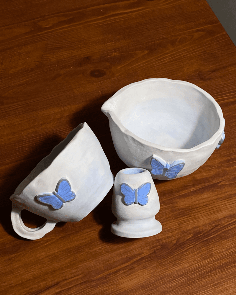 طقم ماتشا من متجر معمل الكوب الفخاري