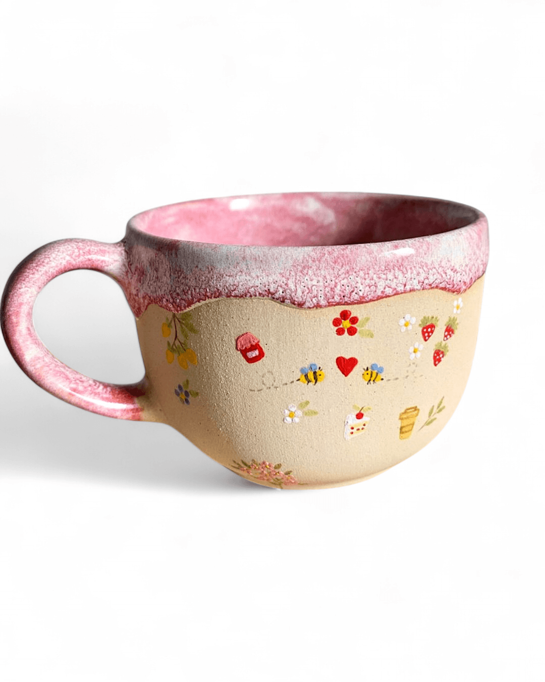 كوب النحلات 🐝لون وردي من متجر آريتي