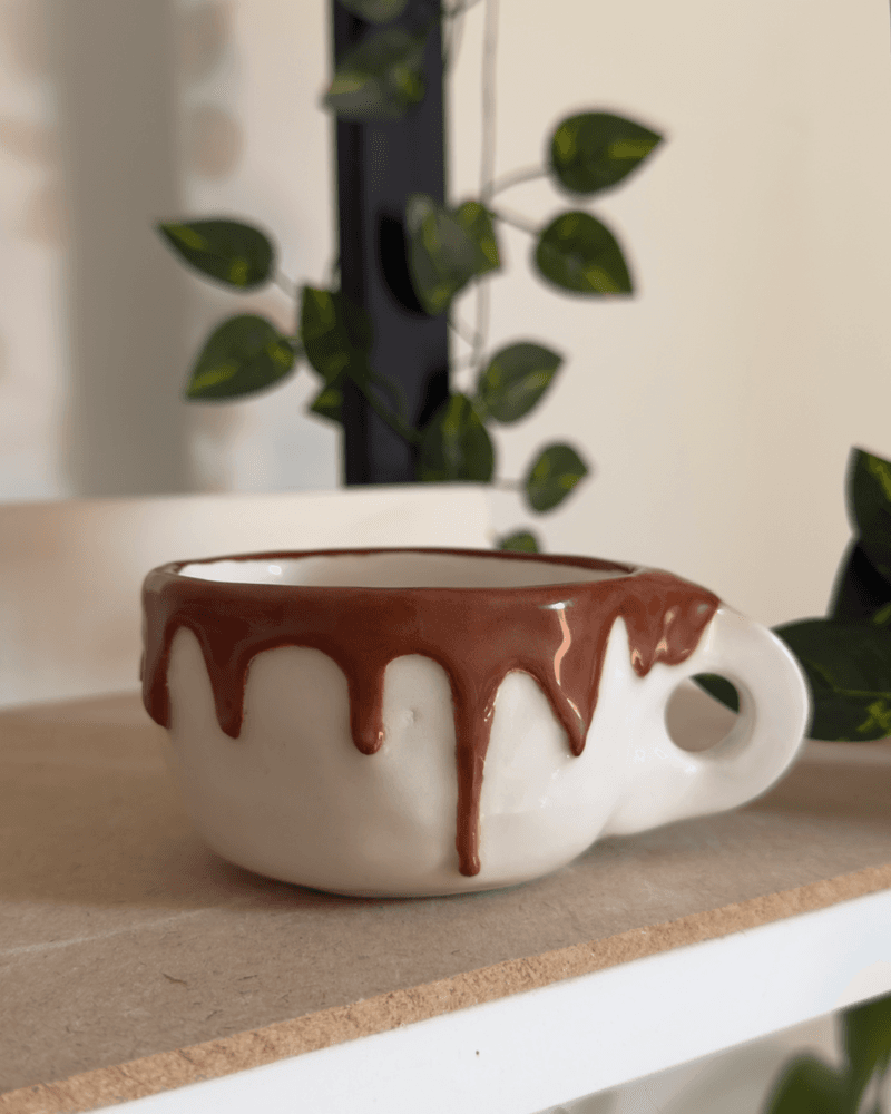 كوب قطع الشوكولاتة من متجر اولارو للفخار