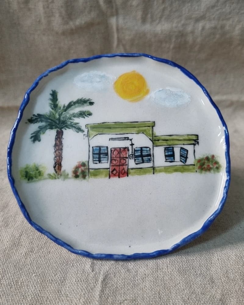 صحن بيوت الطيبين- أخضر من متجر سُكب