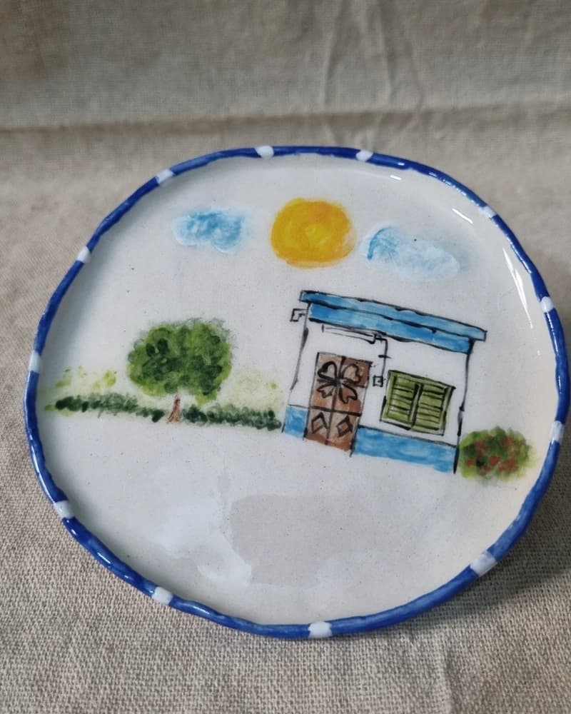 صحن بيوت الطيبين- سماوي من متجر سُكب